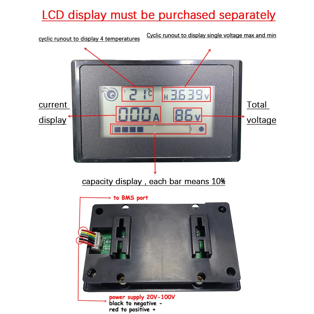 Smart Bluetooth BMS 10S ~ 24S  - огляд і ціна Smart Bms 24S 200A Bluetooth Lifepo4