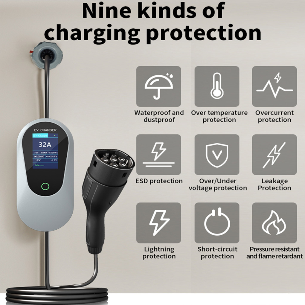 Type-2 Portable EV Charger 22K - огляд і ціна Ev Charger Type 2 22Kw 32A 3 Phase