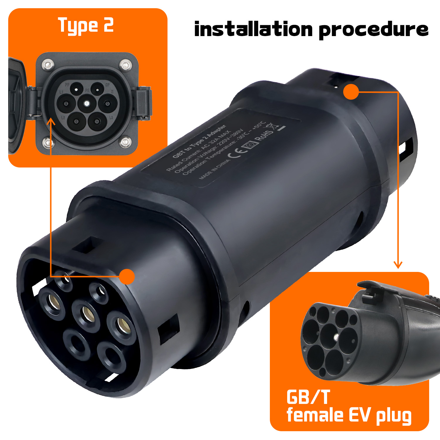 GOODCELL EV Charger Station Ad - огляд і ціна Ev Charger Type 2 22Kw 32A 3 Phase