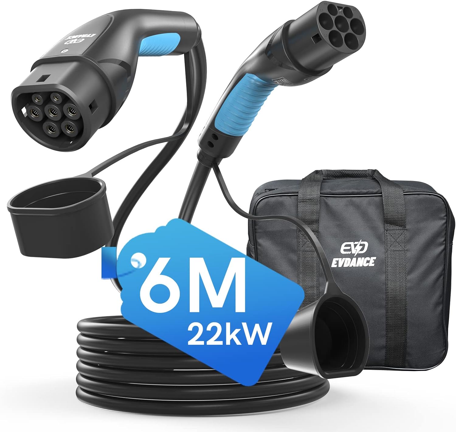 EVDANCE 6/8/10M EV Charging Ca - огляд і ціна Ev Charger Type 2 22Kw 32A 3 Phase
